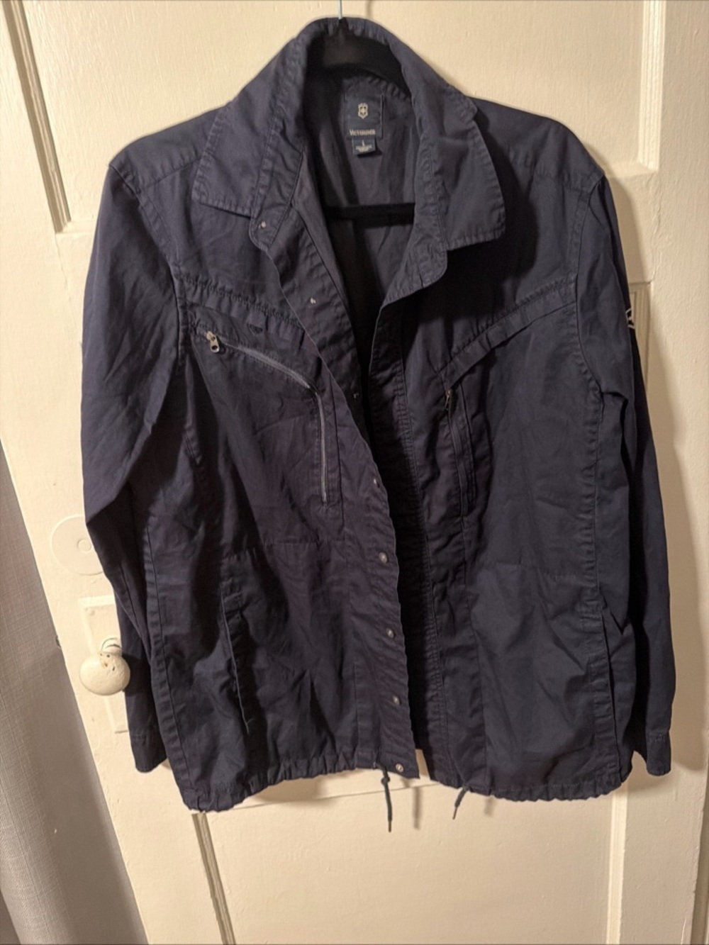 Vintage Y2K Victorinox Swiss Army Lightweight Cotton Utility Jacket Shacket Sz L